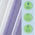thumbnail image 4 of Your Zone Curtain and Sheers Panel Set, 4-Piece, Foil Polka Dot Purple, 27.5" W x 95" L, 4 of 5