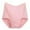 Pink, variant on MuZeFu Underwear for Women Plus Size High Waisted Women's Solid Lace Plus Size Underwear High Waist Leak Proof Cotton Crotch Shorts Underwear Panties