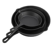 3-Pack Cast Iron Skillet 6 /8 /10  Frying Pan Set Cookware Pots Household Kitchen Cooking Tool, Frying Pan Set, Cooking Pan
