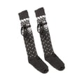 thumbnail image 2 of KelaJuan Women Christmas Knitted Stockings, Elastic Printed Pattern Socks, Grey/ Brown/ Red/ Wine Red, 2 of 6