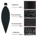 thumbnail image 2 of DOPI Wigs African Black Dirty Braid Wig Highlight Color Gradient Hair Extension, 2 of 4