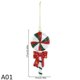 thumbnail image 1 of Colgante de árbol de Navidad, adornos colgantes de Casa de muñeco de nieve de caramelo rojo y blanco, decoraciones de fiesta de Navidad de Año Nuevo, regalo de Noel 2024, 1 of 4