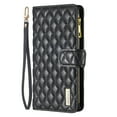 thumbnail image 2 of iPhone XS Max Women Wallet Case, Magnetic Leather Purse Zipper Wallet Folio Flip Credit Card Coin Stand Case with Wristp Hand Strap Lanyard Compatible with iPhone XS Max,
(Black), 2 of 10