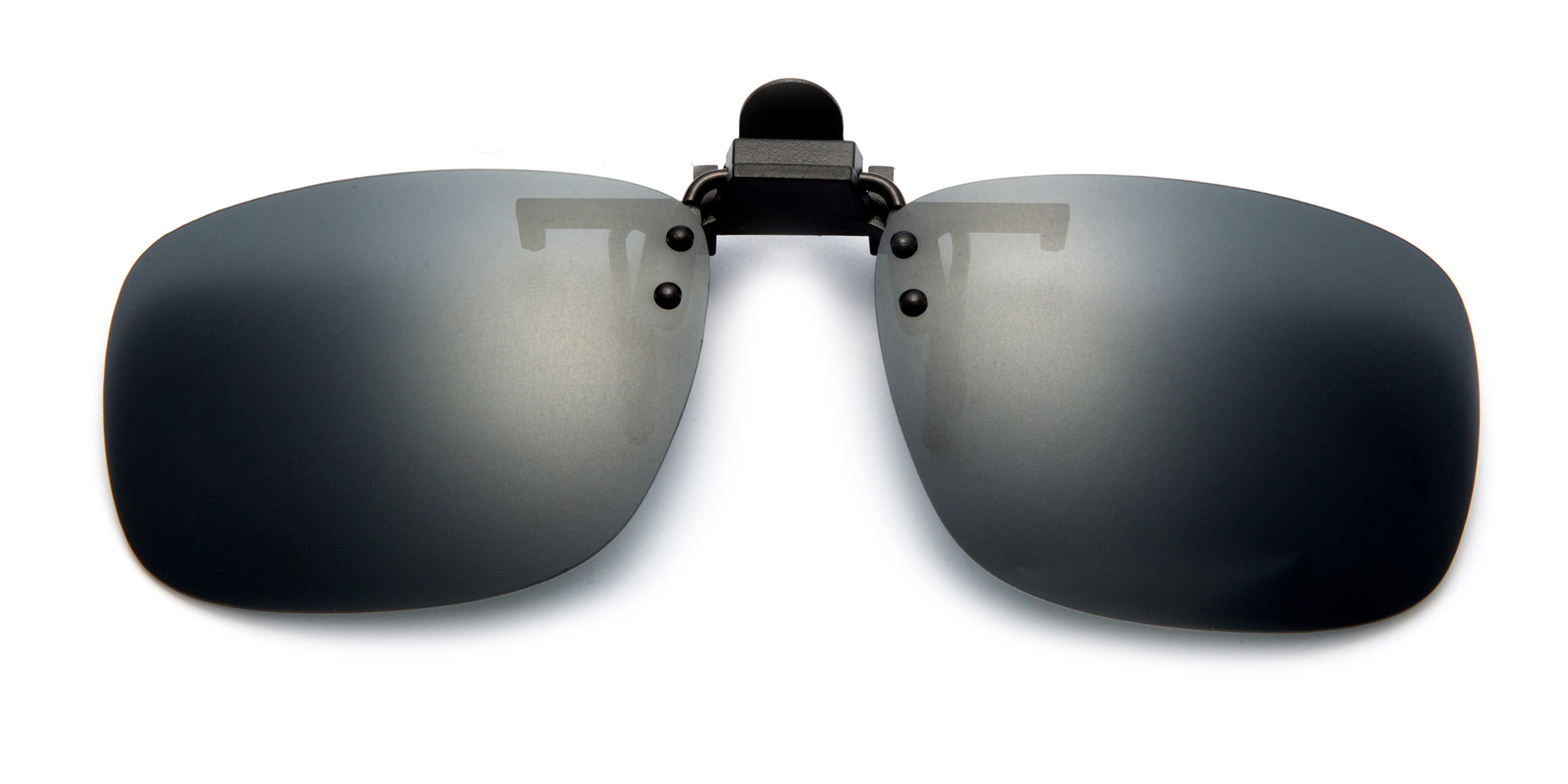 Newbee Fashion - Polarized Clip-On Flip Up Metal Clip Sunglasses Multi Purpose Flash Polarized Lenses (Glasses not included) - image 1 of 3