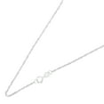 thumbnail image 2 of Ioka - 14K White Solid Gold 1.2mm Singapore Chain Necklace with Spring Ring Clasp - 18", 2 of 5
