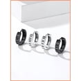 thumbnail image 4 of Pendientes de Aro Silvora con Números Romanos Pequeños de Plata Esterlina Hip Hop Regalo Navidad Día del Padre, 4 of 8