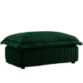 thumbnail image 2 of Green Corduroy Living Room Ottoman with Removable Cover, Modern Footrest Stool for Lounge, 2 of 7