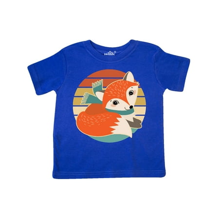 

Inktastic Woodland Fox Retro Sunset Gift Toddler Boy or Toddler Girl T-Shirt
