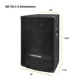 thumbnail image 7 of Sound Town 2-Pack 10” 800 Watts Passive DJ/PA Speakers with Compression Drivers for Live Sound, Karaoke, Bar, Church -METIS-110-PAIR, 7 of 7