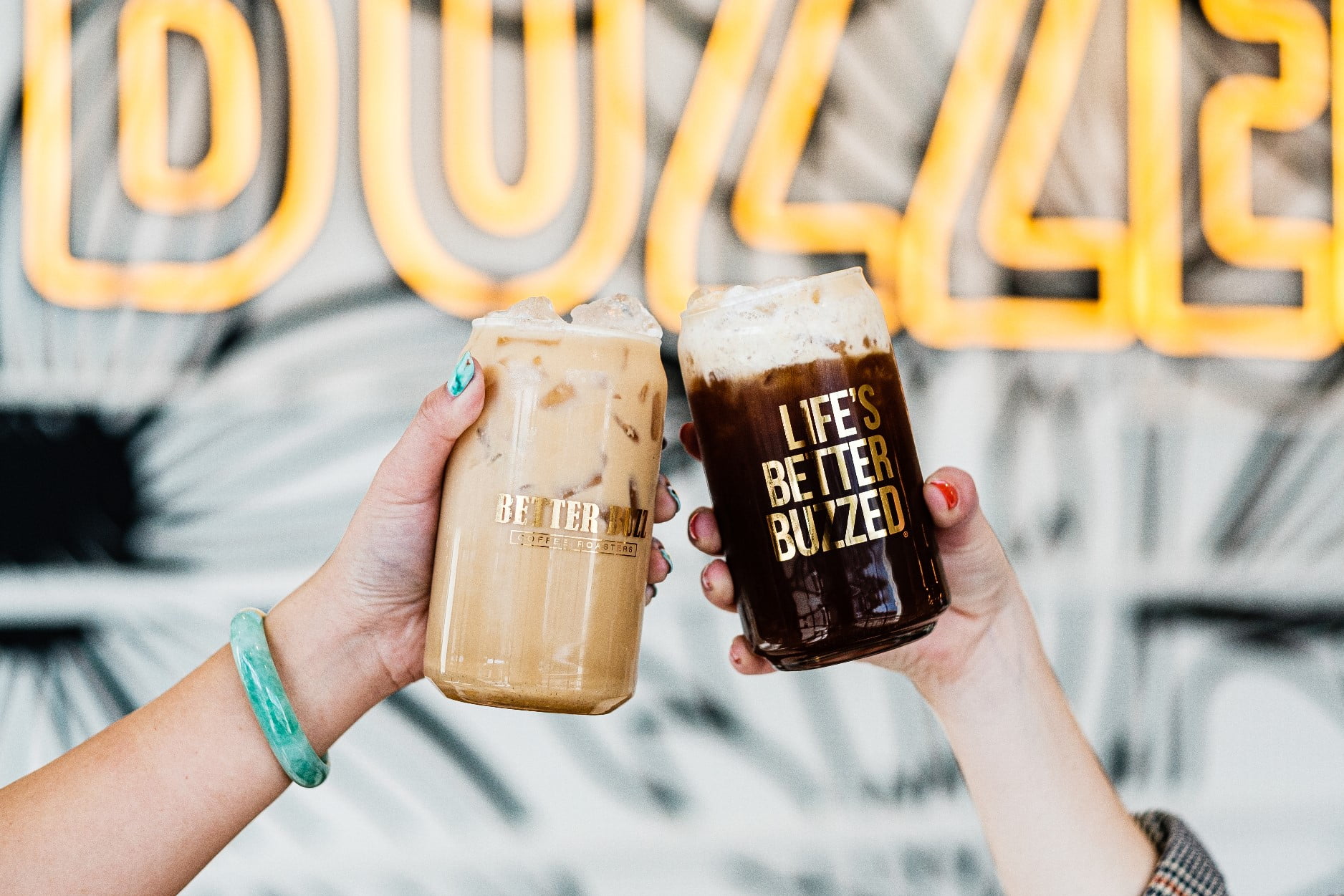Better Buzz Best Drink Ever Vanilla Latte Single Serve Coffee Maker Kit 24ct., 12 Medium Roast Coffee Pods (Buzz Life) & 12 Vanilla Coffee Creamer Powder Stick Packs (Vanilla Buzz), K-Cup Compatible