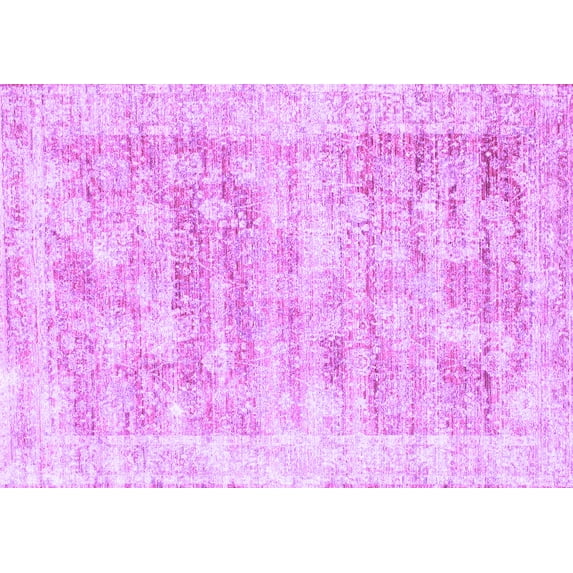 Ahgly Company Indoor Rectangle Persian Purple Traditional Area Rugs, 5' x 8'