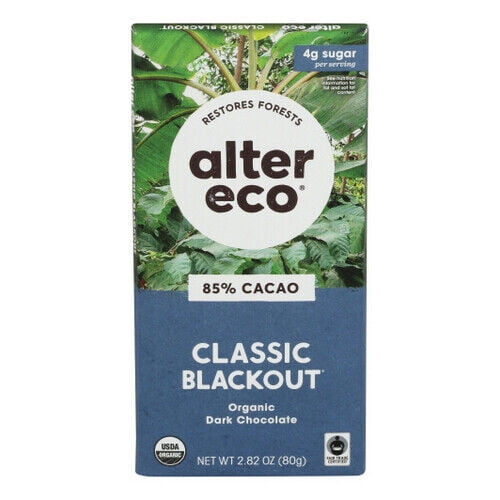 Organic Deep Dark Chocolate Classic Blackout  2.82 Oz(Case Of 12) By Alter Eco