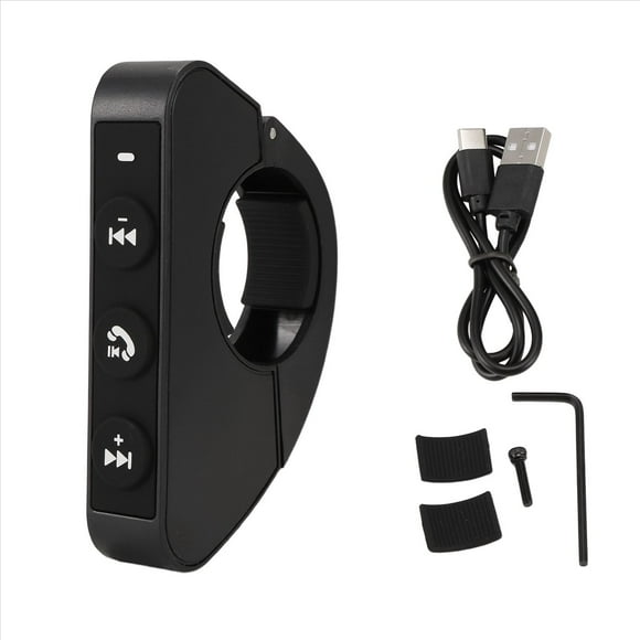 Control Remoto Inalámbrico Bluetooth para Cascos de Motocicleta Control del Manillar Teclado Control Remoto Conexión Al Teléfono Celular