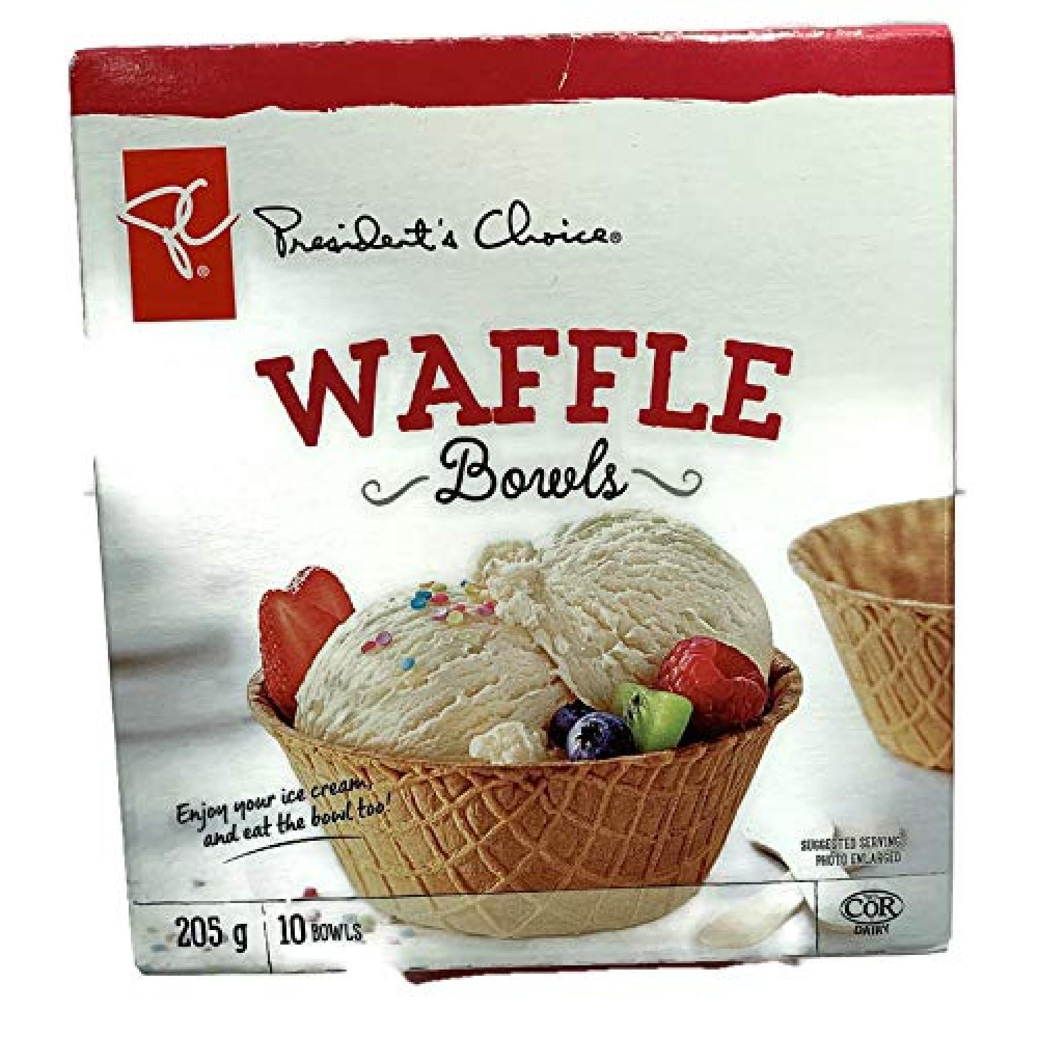 PC ICE Cream Cone Waffle Cone Bowls (10ct) 205g/7.2 oz {Imported from