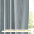thumbnail image 5 of StangH Farmhouse Sheer Curtains for Living room, Thick Flax Linen Blend Semi Sheer Drapes Vertical Light Filtering Privacy Boho Curtains for Bedroom Patio, Stone Blue, W55 x L96, 2 Panels, 5 of 7