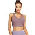 thumbnail image 2 of SHENGYUAN Workout Sports Bras for Women Comfortable WomenSports Underwear High Intensity Running Fitness Vest Yoga Bra Pink,M, 2 of 5