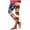 Blue-2, variant on Independence Day Capris for Women High Waist Plus Size Capris Slim Pants Star and Stripe Print Lightweight Beach Pants