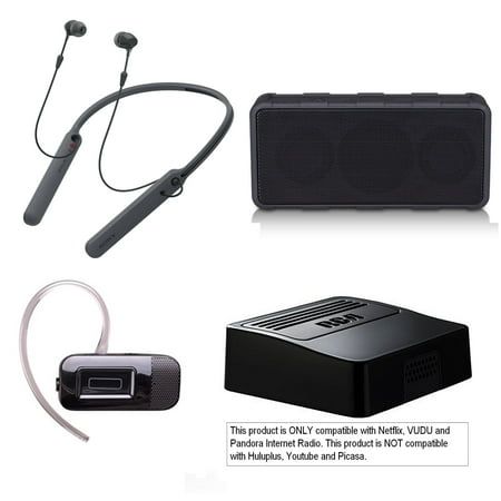 New Electronics For Christmas Gifts Tech & Gadget Electronics Gift Box Audio TV Video Bundle Holiday Christmas - Sonyy Bluetooth Sport Headset + Speaker + Netflix Player, Earbuds for iPhone & Android (New Open Box) ()