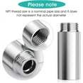 thumbnail image 2 of AFQH 10-60mm Shower Head Extension Pipe Stainless Steel Bathroom Shower Extensio, 2 of 8