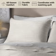 thumbnail image 2 of Mainstays Soft Velvet Pillow Sham, Standard, Off-White, 1 Pack, 2 of 7