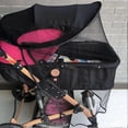 thumbnail image 4 of Foldable Baby Stroller Widen Sun Shade Awning UPF50+ Anti UV Canopy Universal Fit for Stroller Carriage 26s, 4 of 5