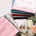 thumbnail image 7 of PiccoCasa 2Pcs Satin Pillowcase Silky Pillow Cover with Envelope Closure, King Black, 7 of 7