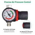 thumbnail image 4 of HVLP Gravity Feed Spray Gun with 1.4/1.7/2.5mm Nozzles for Auto Paint Car Primer, 4 of 11