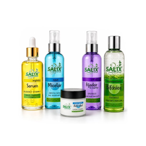 Salix Kit Skin Care Skincare con Crema Anti Edad Retinol y Agua Micelar