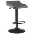 thumbnail image 3 of Winsome Wood Tarah 2-Pc Adjustable Swivel Stool Set, Black & Slate Gray Finish, 3 of 10