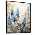 thumbnail image 2 of Designart "Graceful Blue Bonnets Field II" Blue Bonnets Floater Framed Wall Art Living Room, 2 of 5