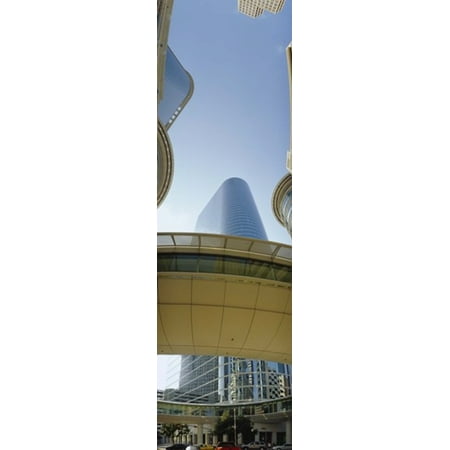 Low angle view of buildings in a city Enron Center Houston Texas USA Canvas Art - Panoramic Images (38 x 12)