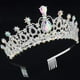 thumbnail image 3 of COCIDE Tiara y corona para mujer, diadema de cumpleaños con diamantes de imitación, tiaras de princesa para niñas, accesorios para el cabello, joyería para novia, boda, graduación, cumpleaños, Navidad, 3 of 4