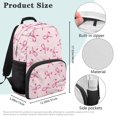 thumbnail image 7 of Pzuqiu Pink Bow Print Kid Backpack 17 Inch for Boys Girls Ages 6-18 Elementary Middle School Adjustable Straps Large Capacity Lightweight Bookbag for Back to School Daily Travel, 7 of 7