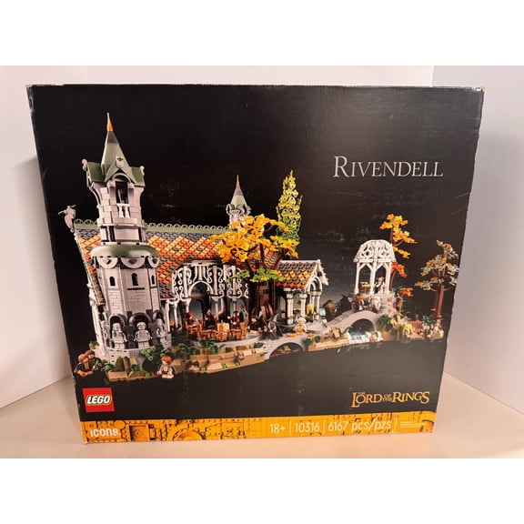LEGO Icons The Lord of The Rings: Rivendell Building Set - 3D Puzzles for Adults, Ages 18+ - LOTR Bedroom or Home Decor - Gift for Groom or Groomsmen - Craft Kit for Fans - 10316