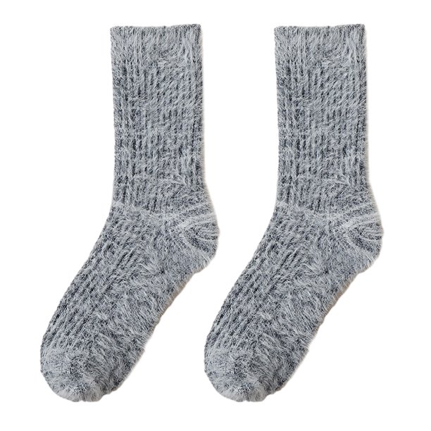 1 par de calcetines de invierno para mujer, muy elásticos y acogedores, gruesos, de forro polar de doble cara, cálidos y suaves.
