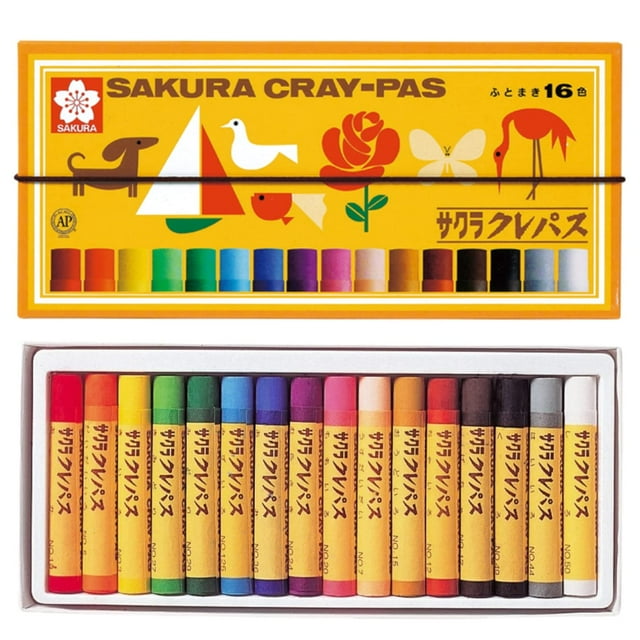 Set de 16 colores de pasteles suaves Cray-Pas SAKURA LP16R