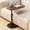 Walnut, variant on Golyzmt C Shaped Side Table for Couch, Height Adjustable Oval End Table, Slide Under Sofa Laptop TV Tray for Living Room, Bedroom