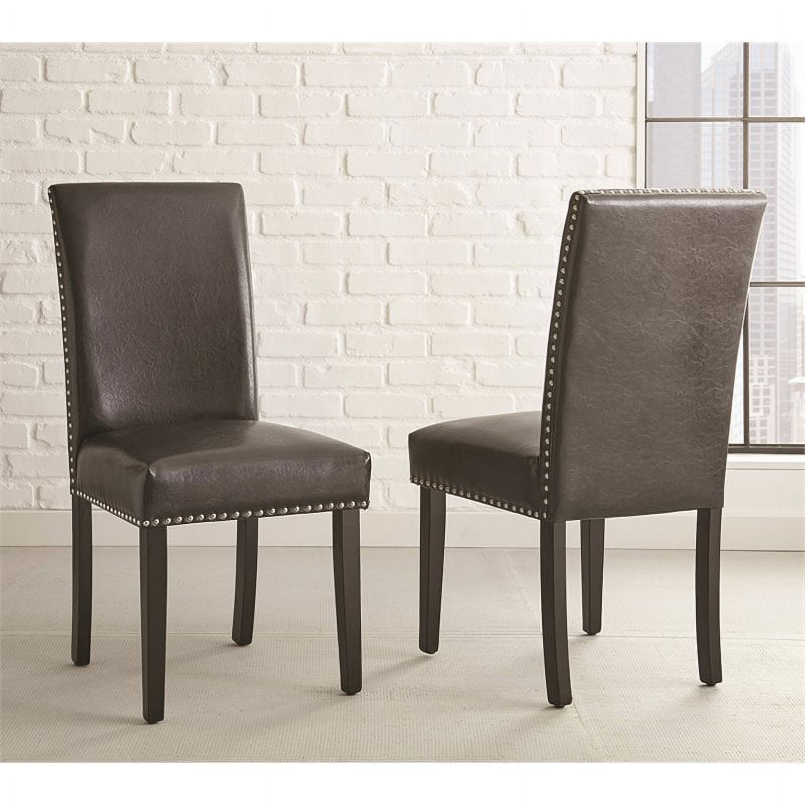 Steve Silver Verano Indoor Set of 2 Dining Side Chair, Black