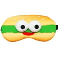 thumbnail image 1 of Máscara para dormir de algodón con diseño de hamburguesas de dibujos animados para niños y adultos, 1 of 1