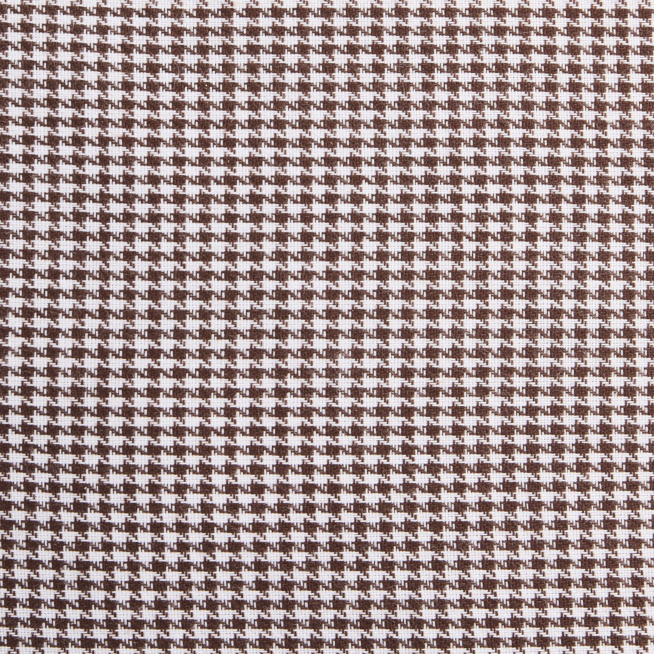 My Texas House 20" x 20" Brown Woven Micro Houndstooth Decorative Pillow Cover