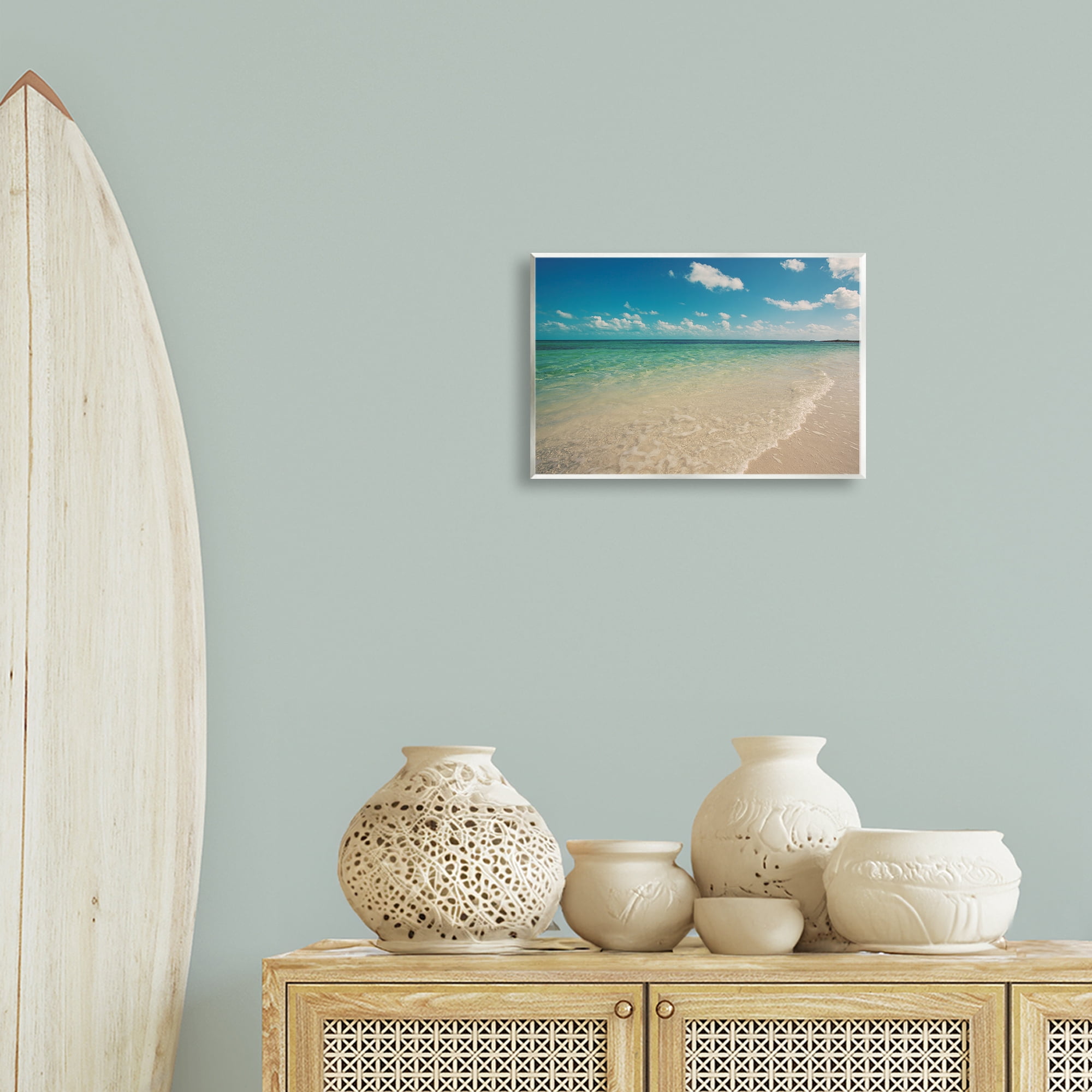 Stupell Industries Tranquil Coast Shore Coastal Photography Unframed Art Print Wall Art, 15 x 10