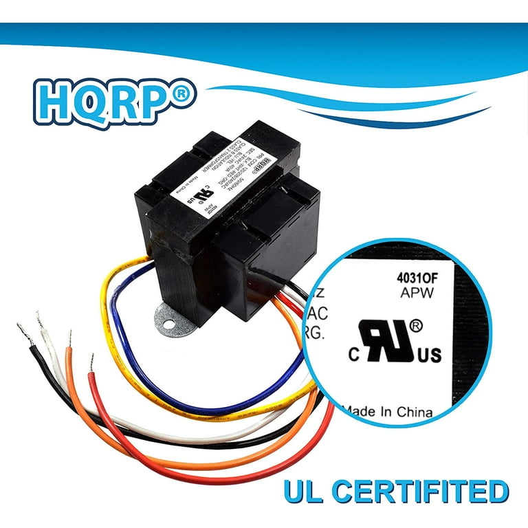HQRP 120V 240V to 24V 40VA Transformer Compatible with Nest