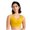 Yellow, variant on Wancir Bikini Tops for Women Adjustable Cross Back Swim Top Quick Dry Bathing Suit Tops High Neck Swim Bra