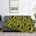 thumbnail image 2 of Fotbe Corn 2 Manta de Franela con Estampado, Manta Ultrasuave para Cama, Sofá, Auto, Hipoalergénica y Antibolitas-50"x40", 2 of 6