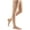 Natural, variant on mediven comfort 20-30 mmHg Thigh High w/Lace Silicone Top Band Open Toe Compression Stockings, Sandstone, V-Standard