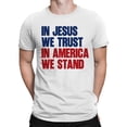 thumbnail image 2 of Patriotic Faith in America Men's White T-shirt, 2 of 3