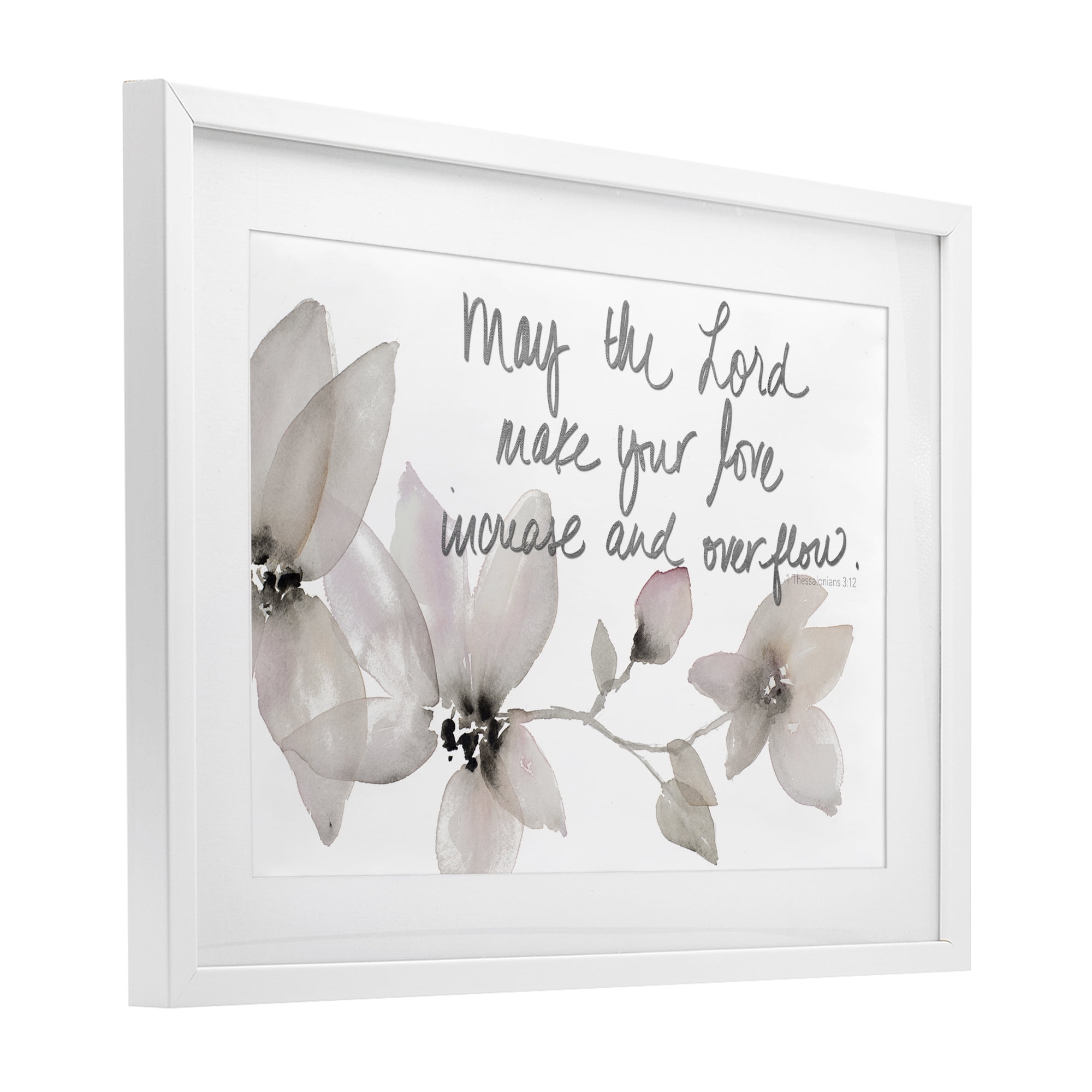 Stupell Industries Love Increase & Overflow White Framed Print Under Glass, design by Lanie Loreth