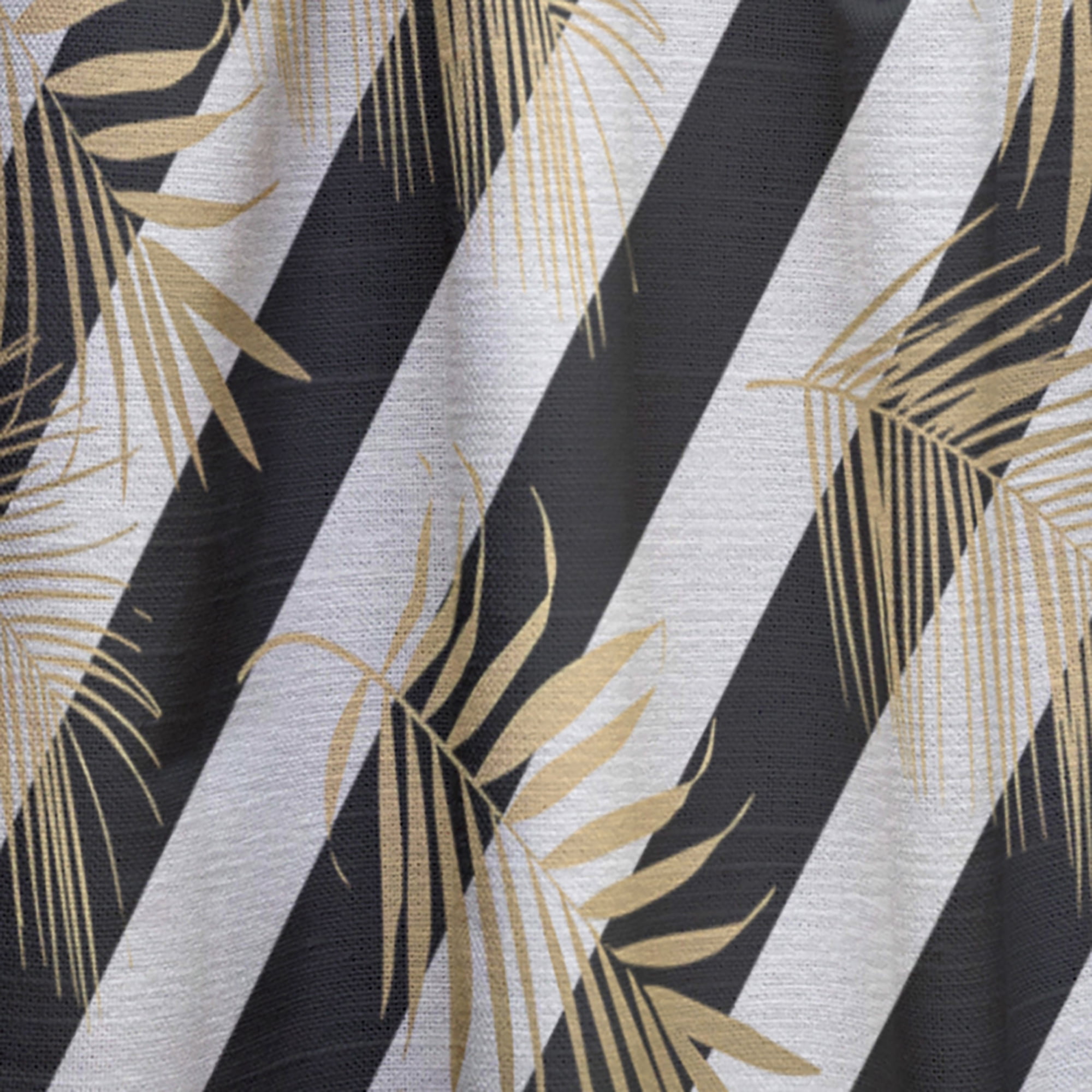 Designart 'Retro Golden Foliage VII' Mid-Century Modern Curtain Panel