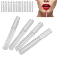 thumbnail image 1 of Contenedor de Brillo Labial de Plástico Transparente, Diseño de Inserto de Goma de Tamaño Compacto., 1 of 7