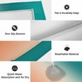 thumbnail image 6 of Teal Orange Ombre Outdoor Rug for Patio/Deck/Porch, Non-Slip Large Area Rug 6 x 9 Ft, Contemporary Art Abstract Aesthetics Indoor Outdoor Rugs Washable Area Rugs, Reversible Camping Rug Carpet Runner, 6 of 8